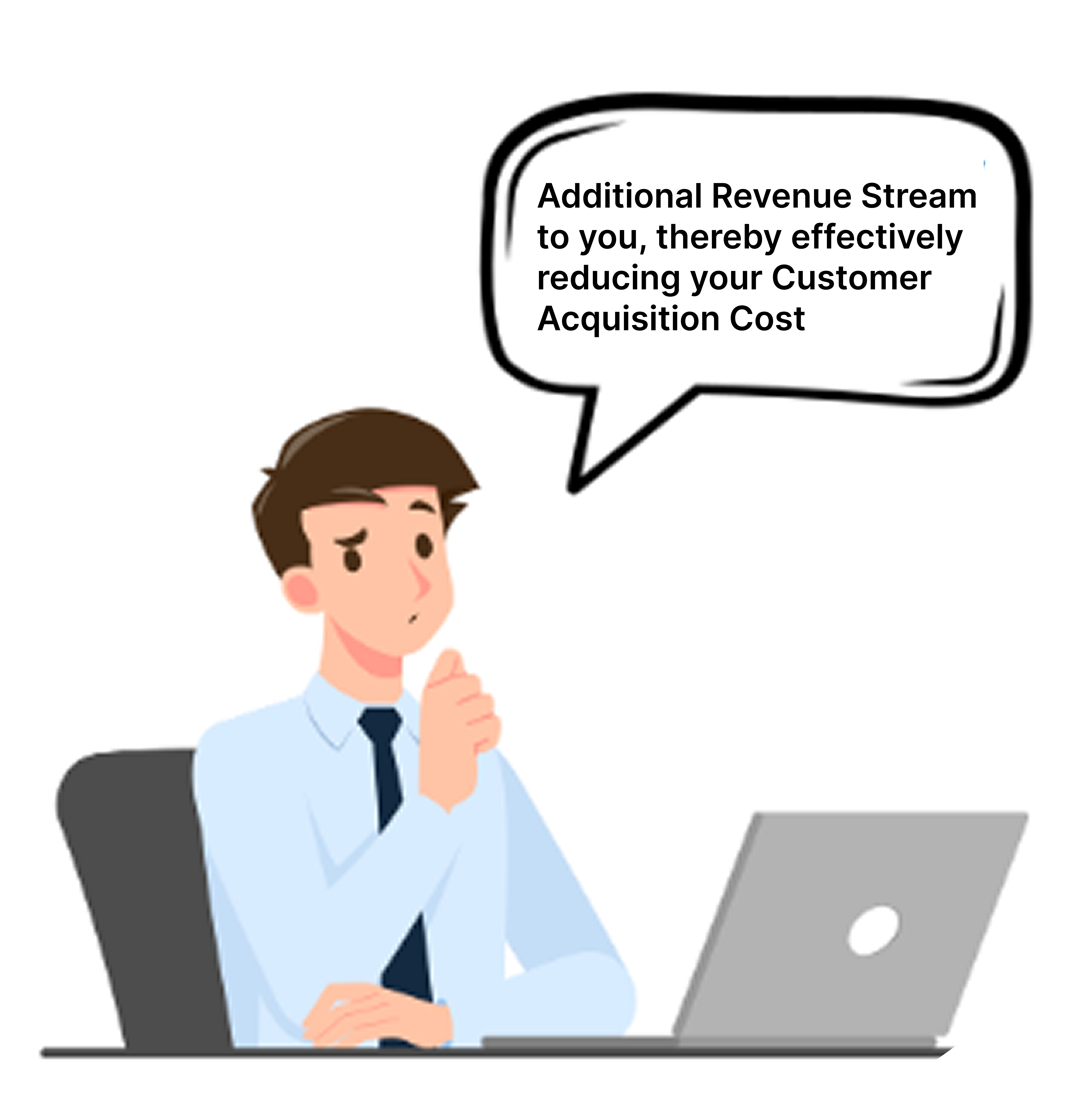 Professional at desk